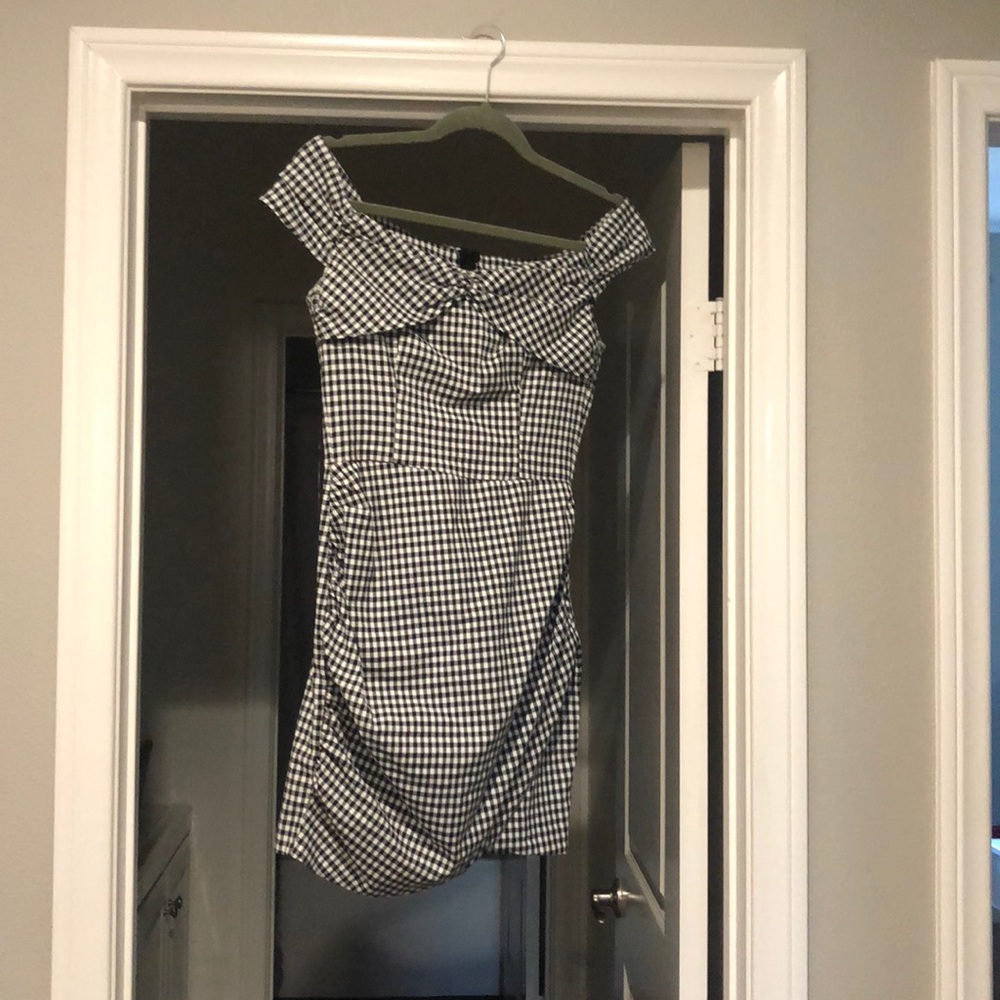 Zara Gingham Mini Dress